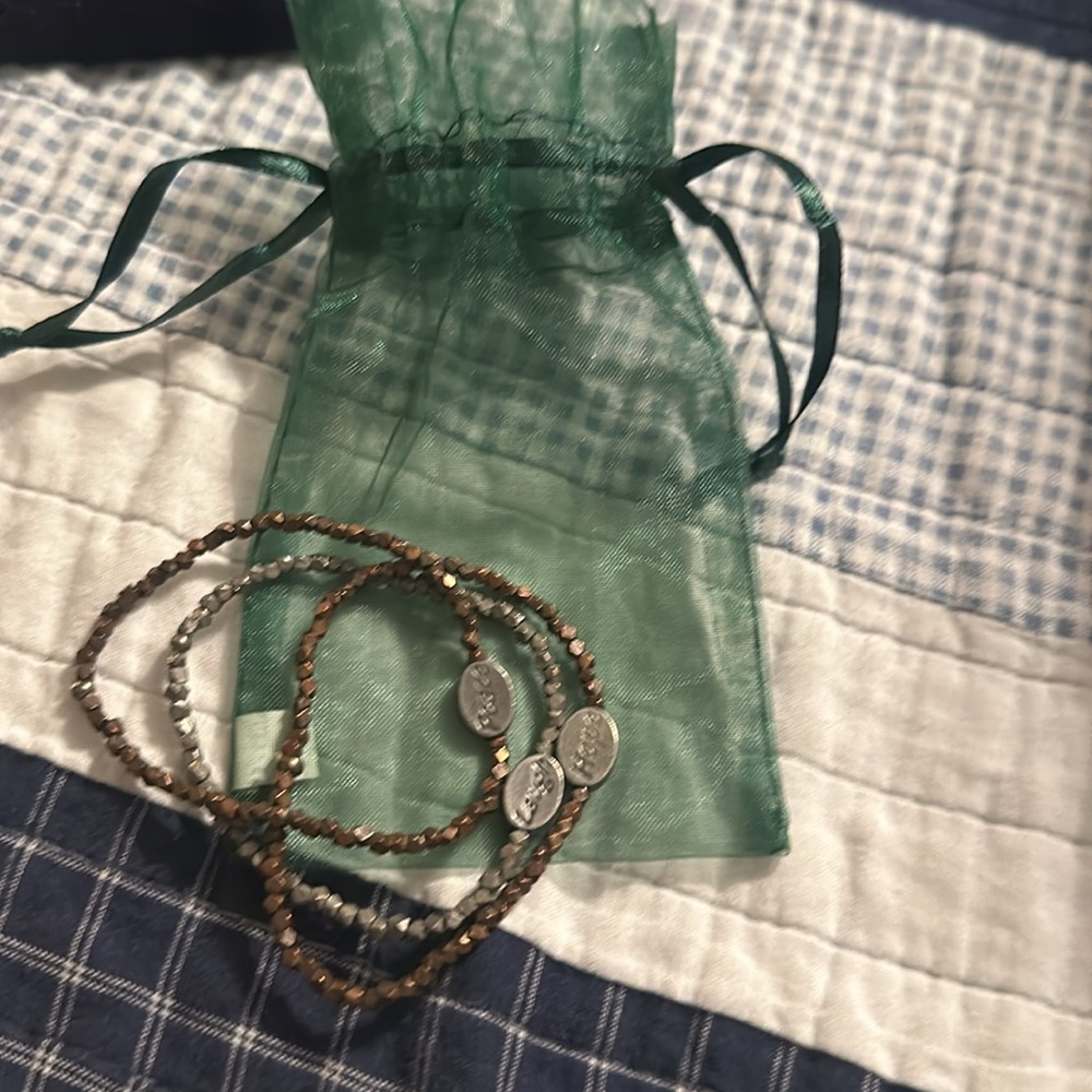 Stretchable Stackable Bracelets. 1- Laugh 2- Hope… - image 3